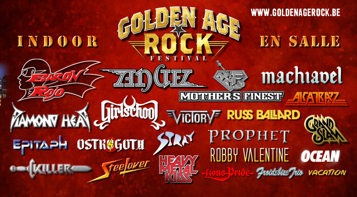 GOLDEN AGE ROCK FESTIVAL, 2ème édition en Août (Belgique)