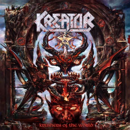 Pochette de l'album de Kreator, Krushers of the World
